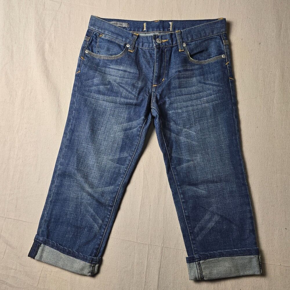 Isabella Women's Capri Crop Jeans Size 27 Stretch Blue Denim